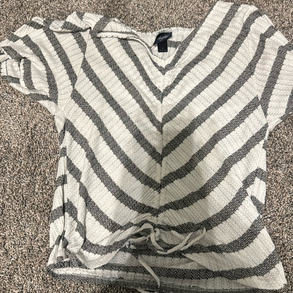 White and black striped